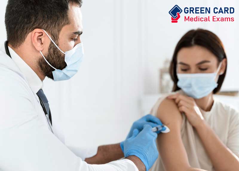 vaccination for green card exam